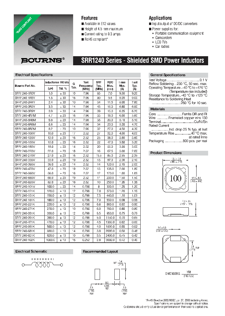 SRR1240-820M_7392378.PDF Datasheet