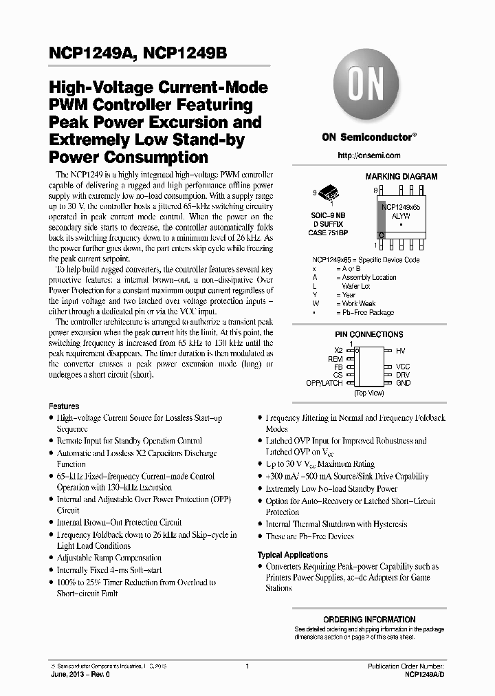 NCP1249AD65R2G_7401816.PDF Datasheet