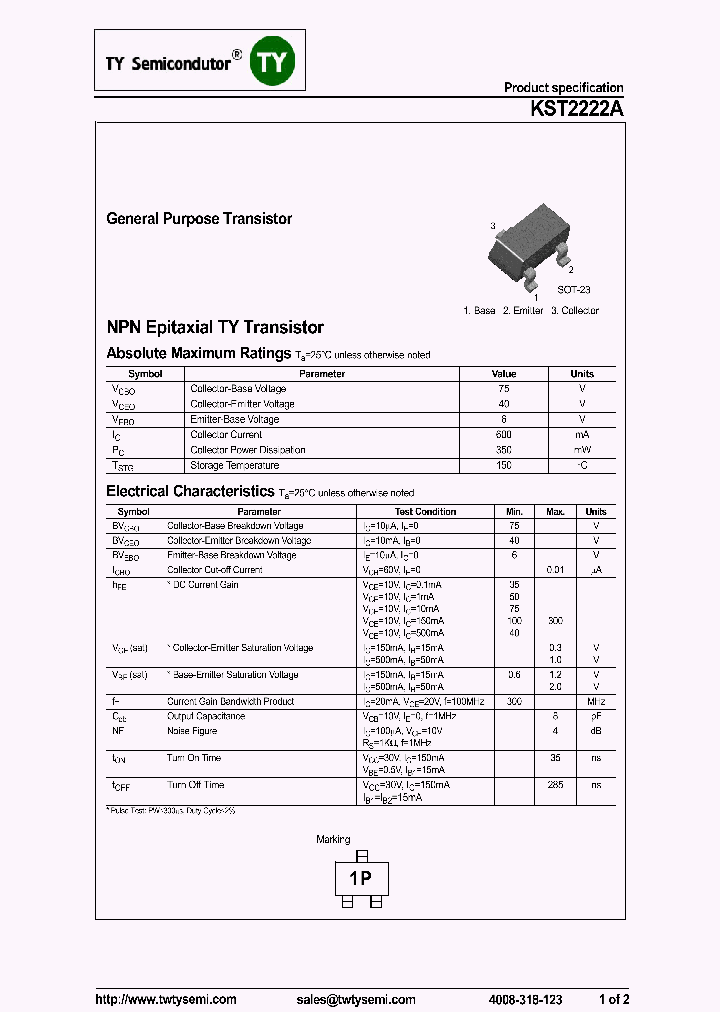 KST2222A_7574449.PDF Datasheet