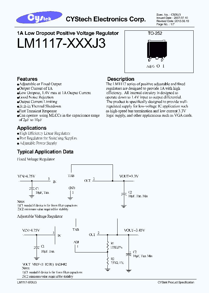 LM1117-25J3-0-T3-G_7592416.PDF Datasheet