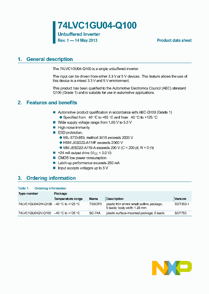 74LVC1GU04-Q100_7659456.PDF Datasheet