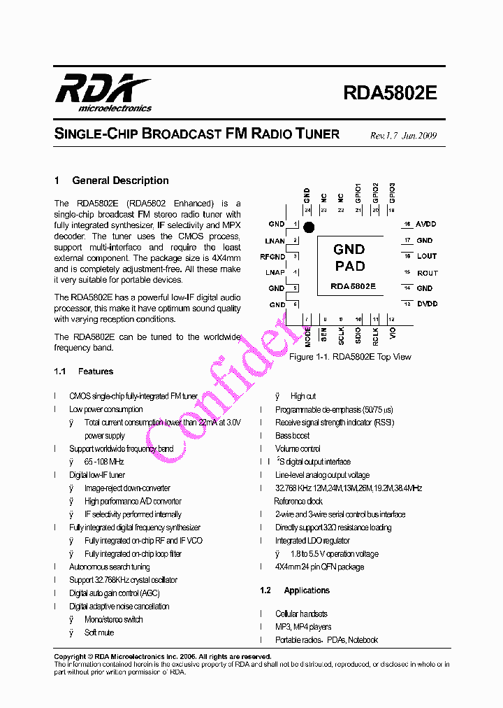 RDA5802E_7668823.PDF Datasheet