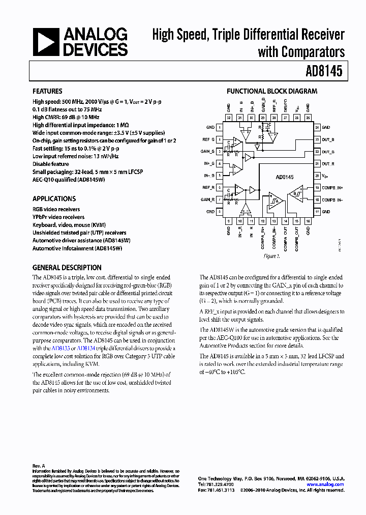 AD8145WYCPZ-R7_7719909.PDF Datasheet