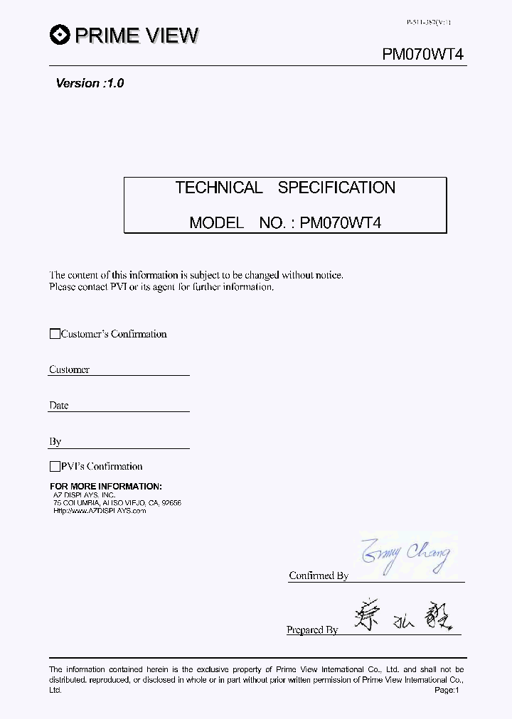 PM070WT4_7803453.PDF Datasheet