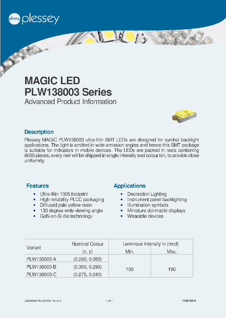 PLW138003003_7794908.PDF Datasheet