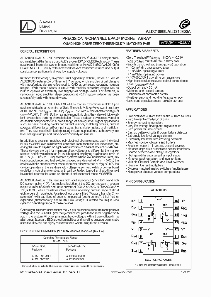 ALD210800APCL_7817599.PDF Datasheet