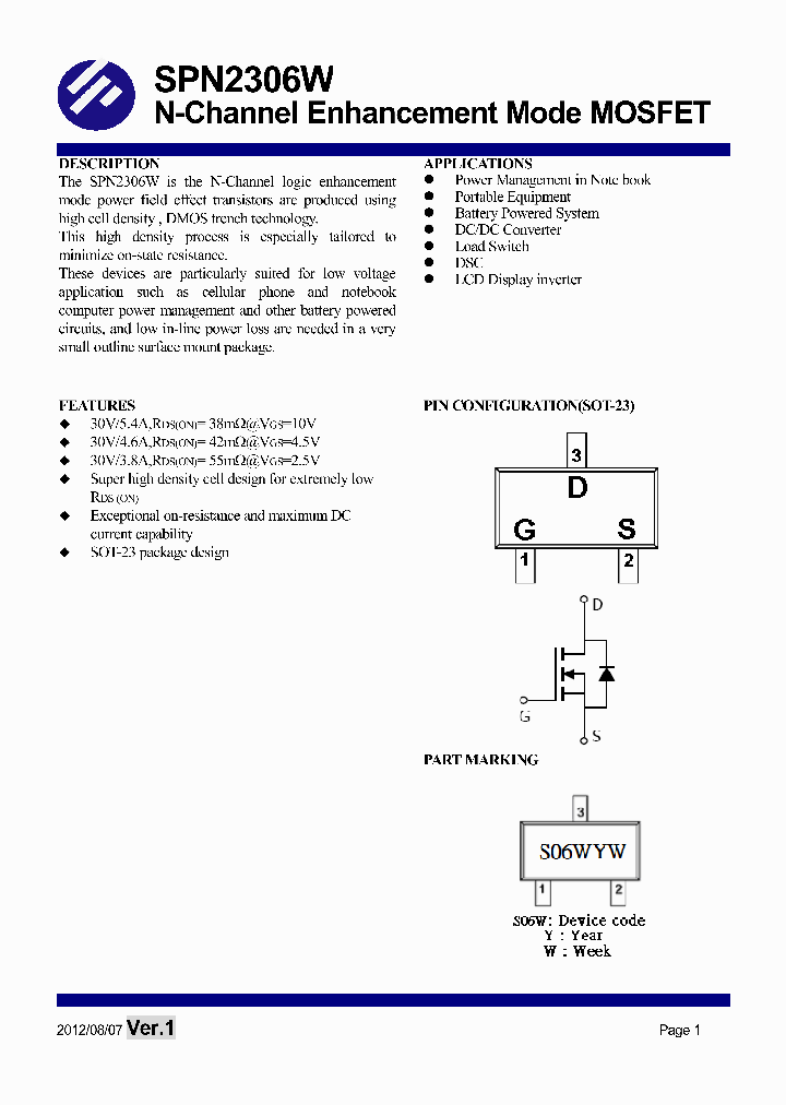 SPN2306W_7821925.PDF Datasheet