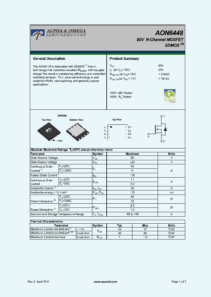 AON6448_7881958.PDF Datasheet