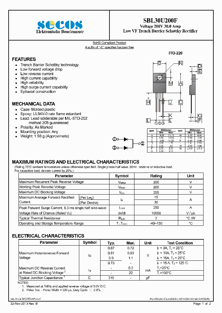 SBL30U200F_7881531.PDF Datasheet