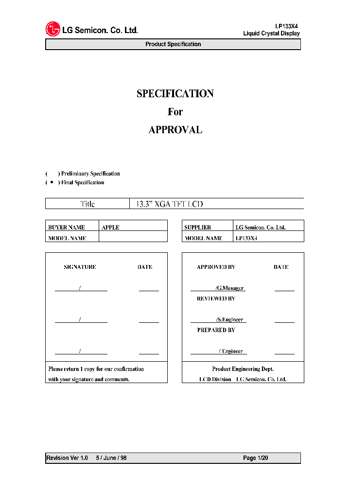 LP133X4_7780149.PDF Datasheet