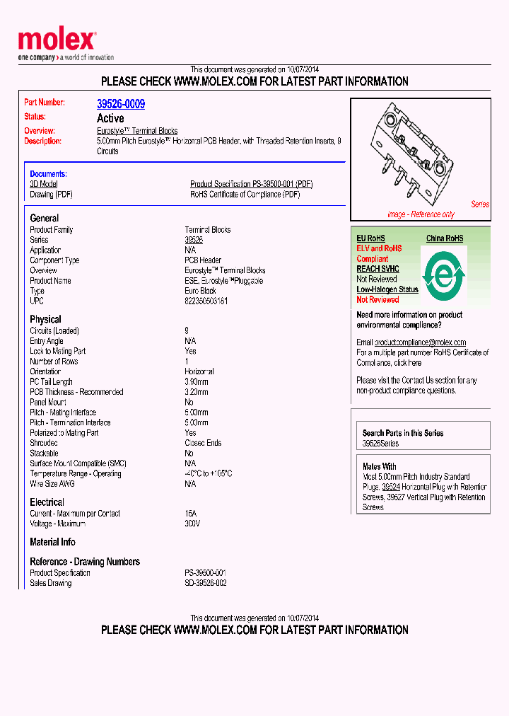 39526-0009_7911869.PDF Datasheet