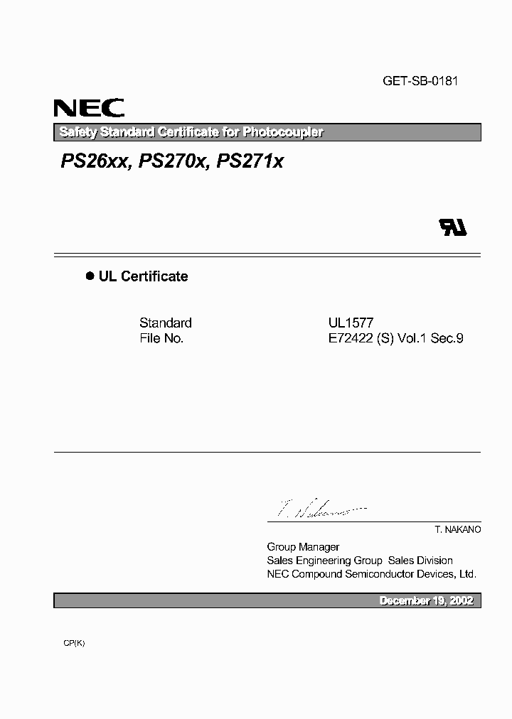 PS2601_7917452.PDF Datasheet