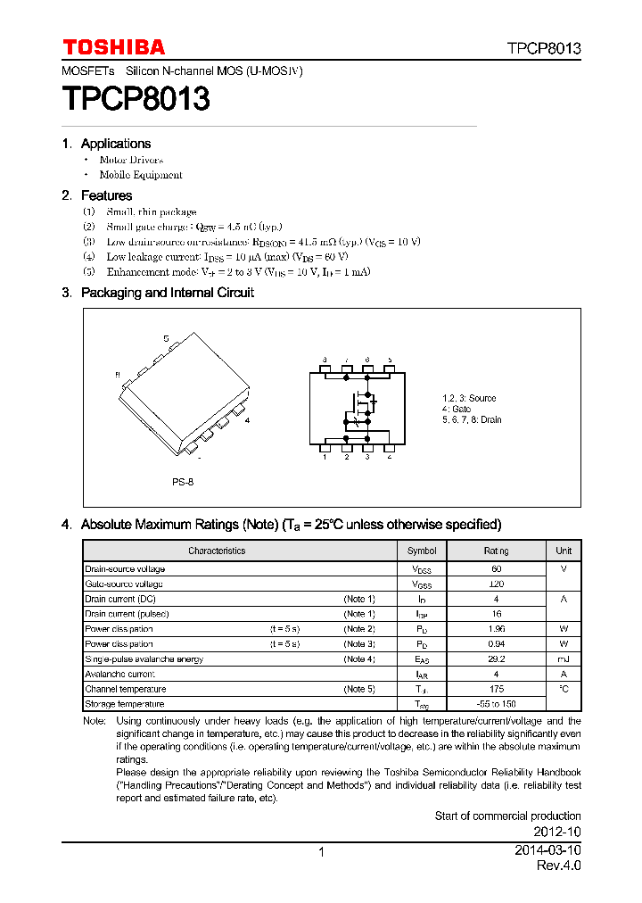 TPCP8013_7927612.PDF Datasheet