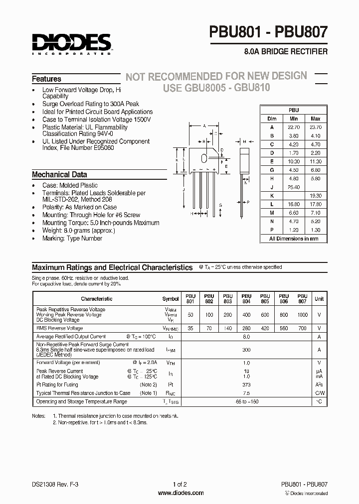 PBU803_7944244.PDF Datasheet