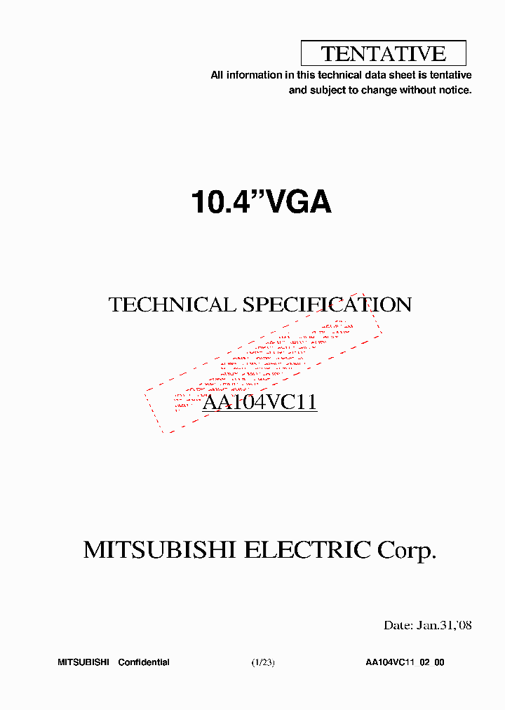 AA104VC11_7791171.PDF Datasheet
