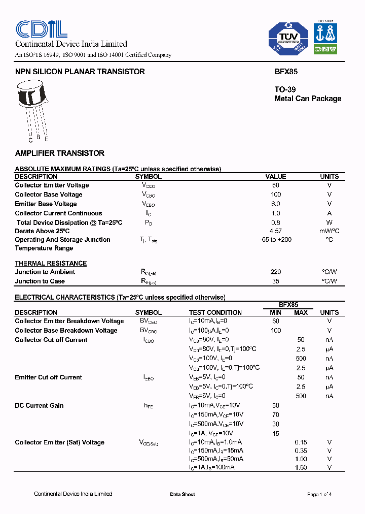 BFX85_7964496.PDF Datasheet