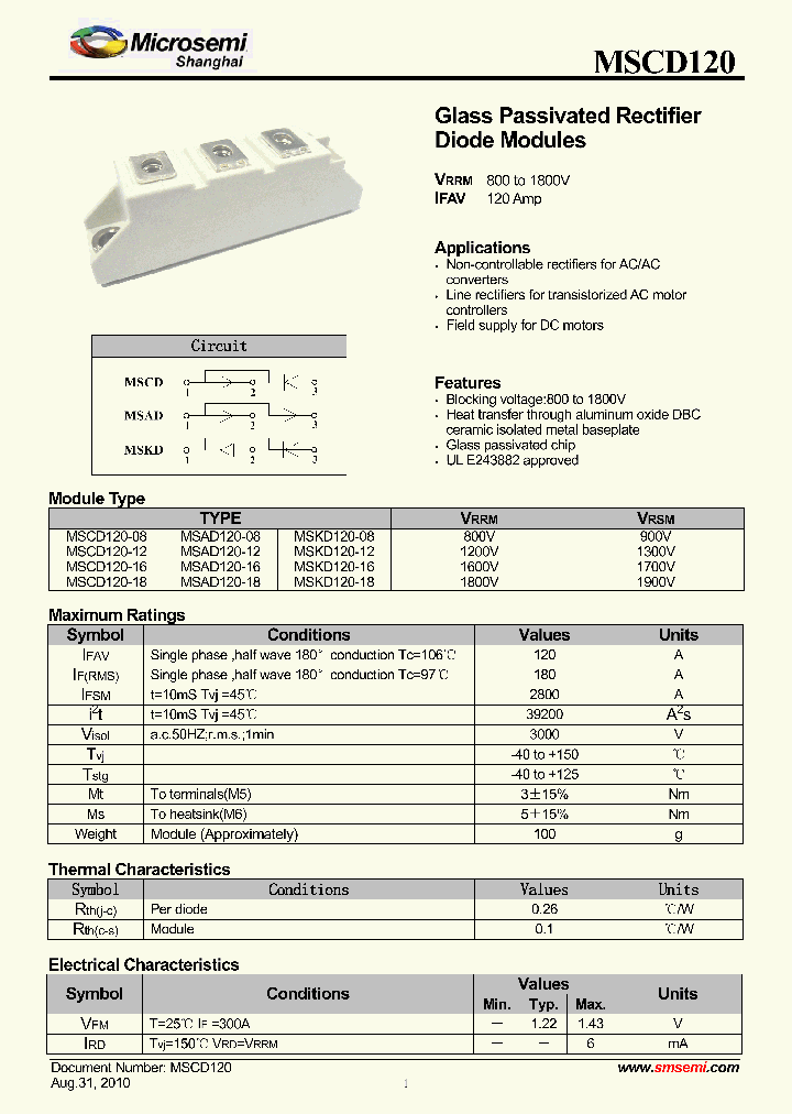 MSKD120-16_8000833.PDF Datasheet