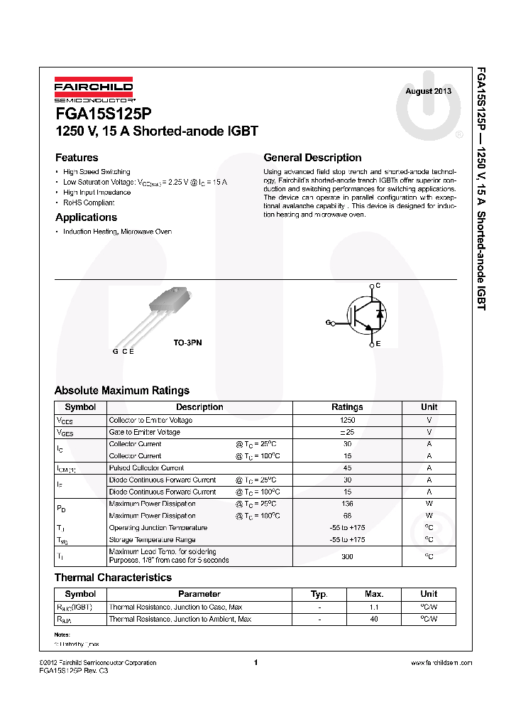 FGA15S125P_8044732.PDF Datasheet