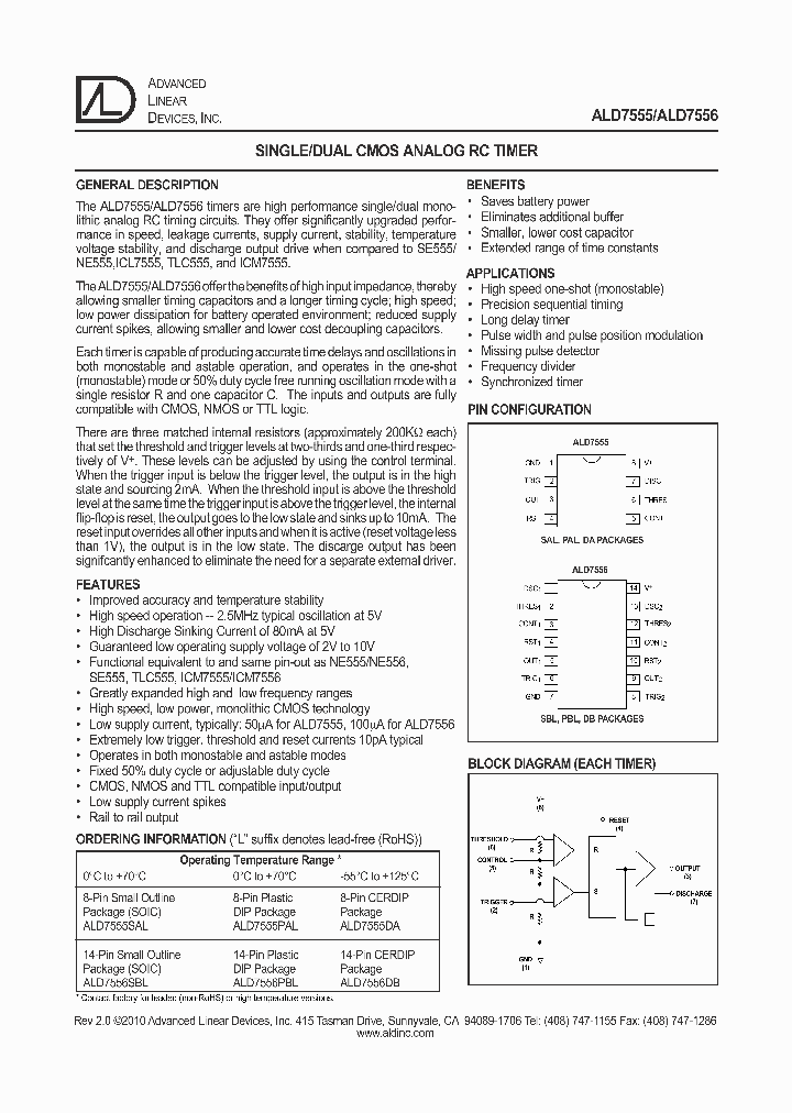 Ald75568059450pdf Datasheet Download Ic On Line 9528