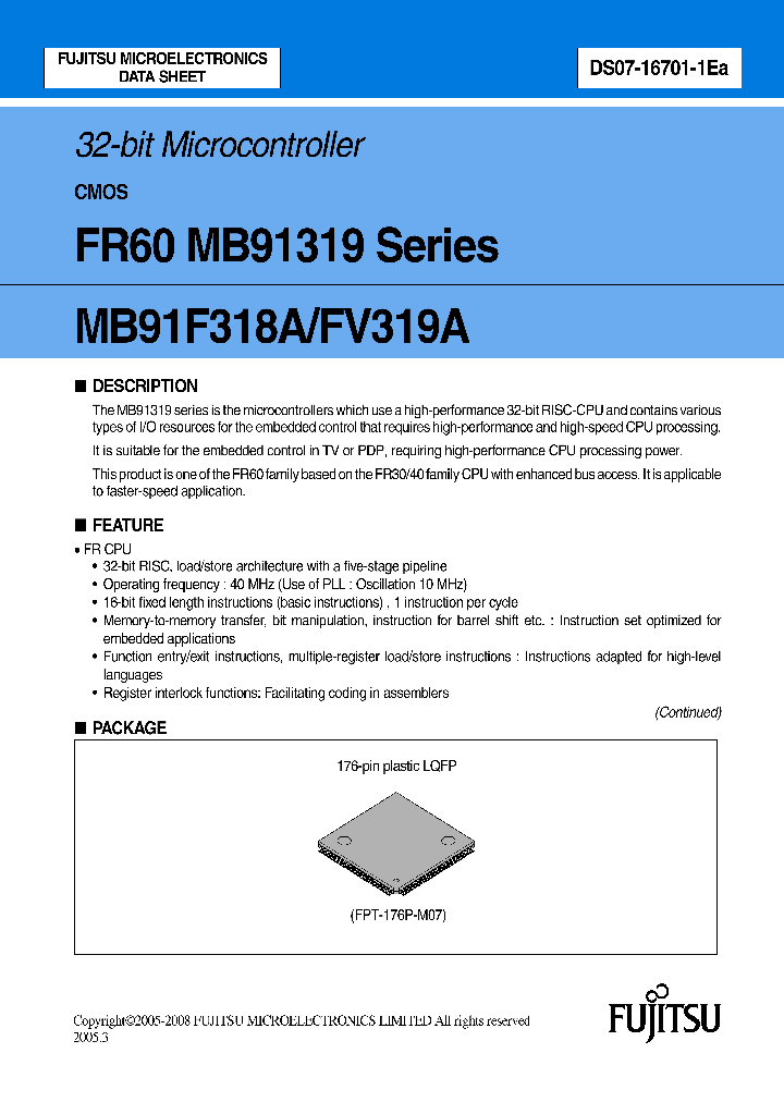 MB91FV319APMT-ES_8097963.PDF Datasheet