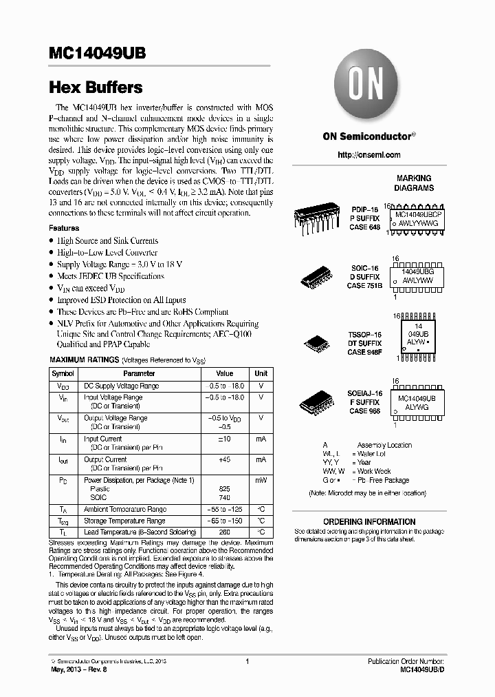 NLV14049UBDR2G_8104001.PDF Datasheet