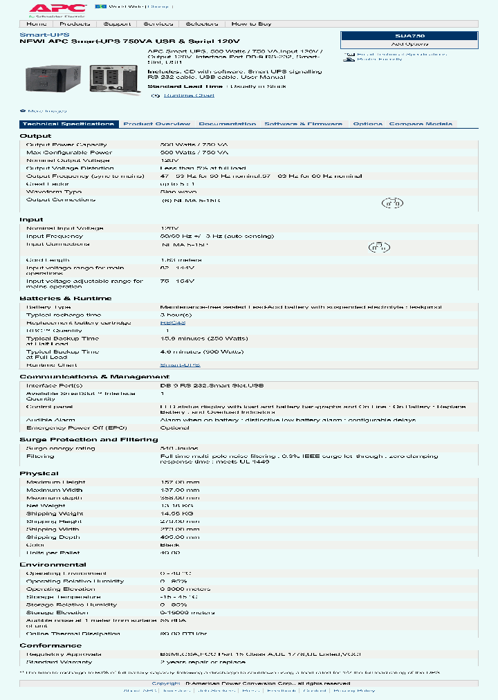 SUA750_8139730.PDF Datasheet