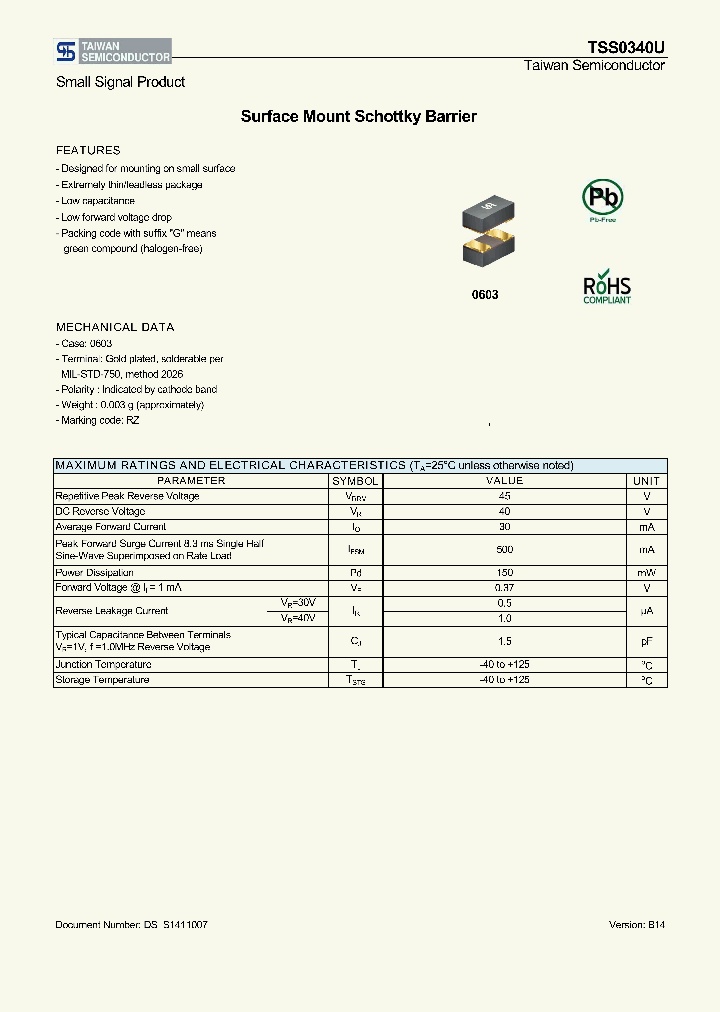 TSS0340U_8215257.PDF Datasheet