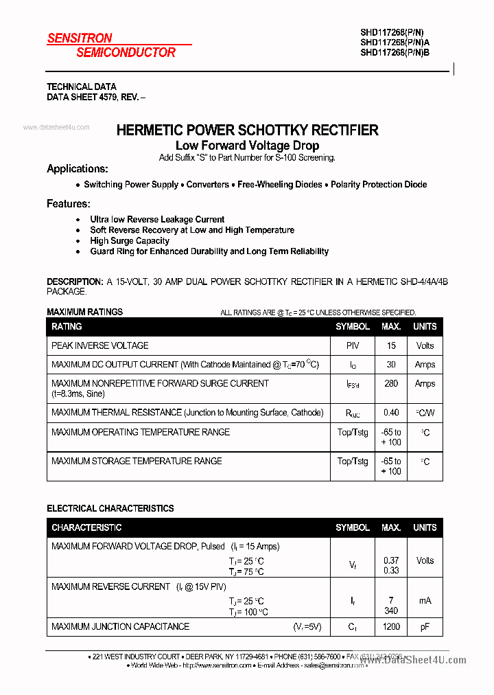 SHD117268B_7850750.PDF Datasheet