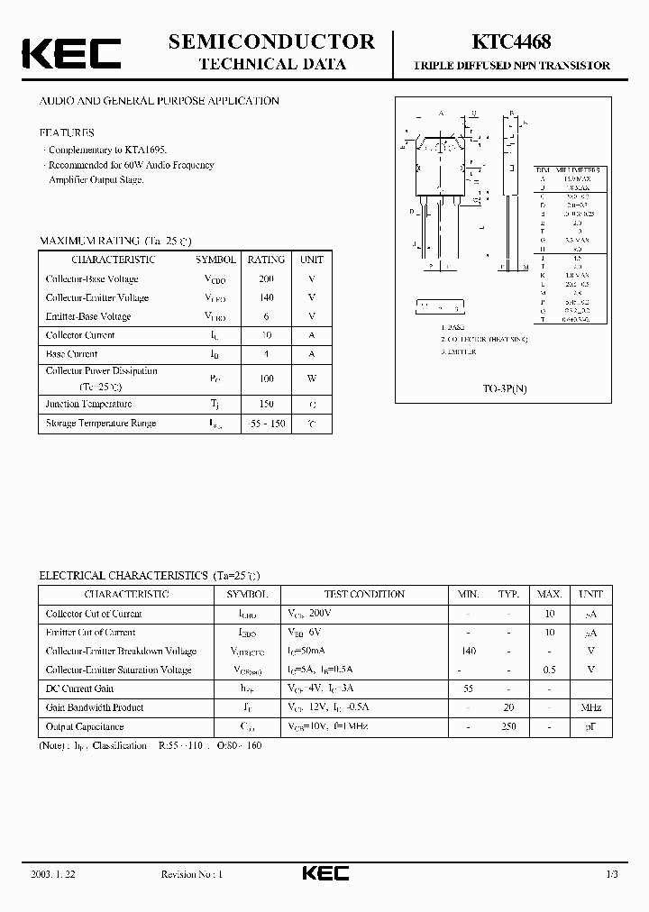 KTC4468-15_8253448.PDF Datasheet