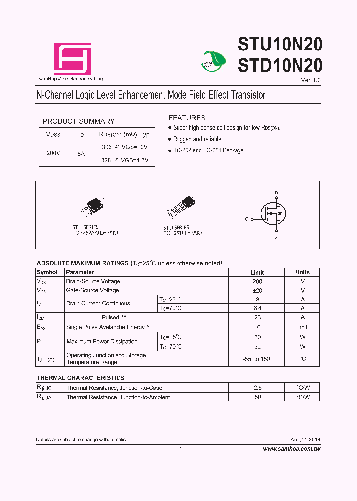 STUD10N20_8332190.PDF Datasheet