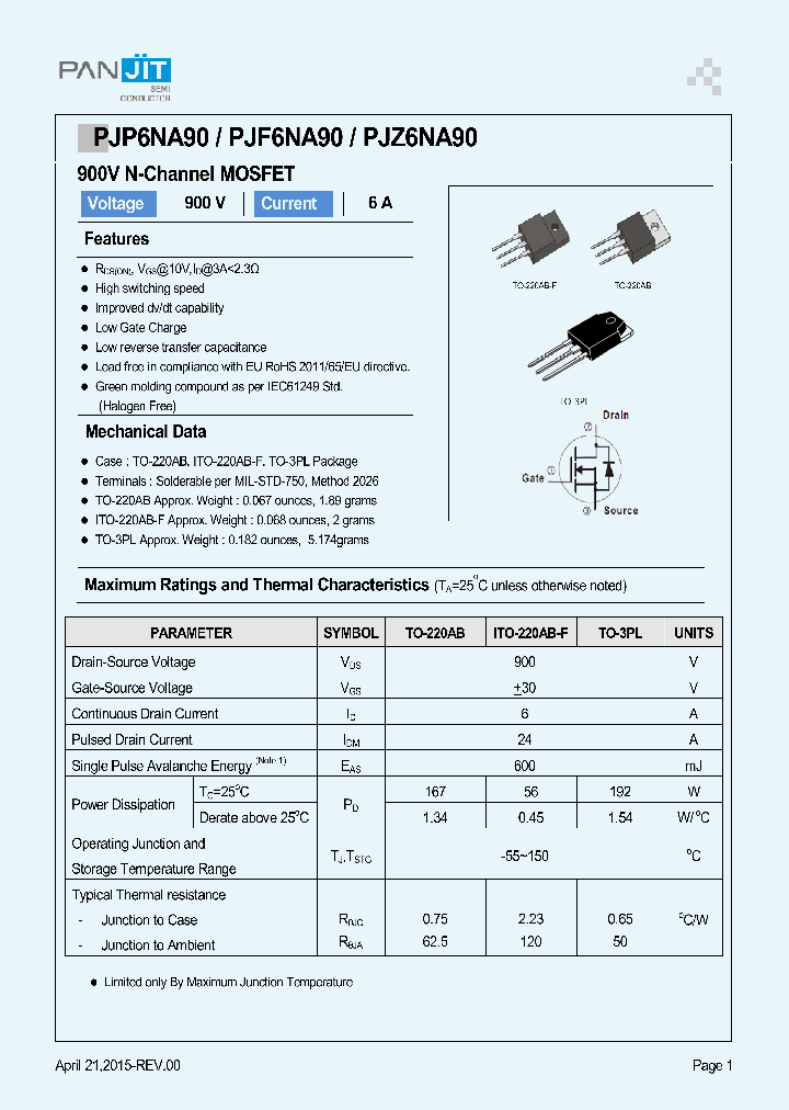 PJP6NA90_8332602.PDF Datasheet