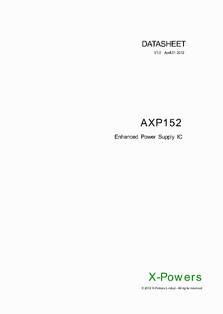 AXP152_8341394.PDF Datasheet