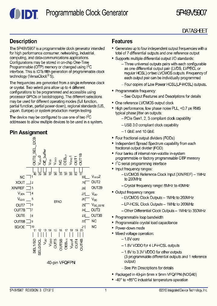 5P49V5907_8356891.PDF Datasheet