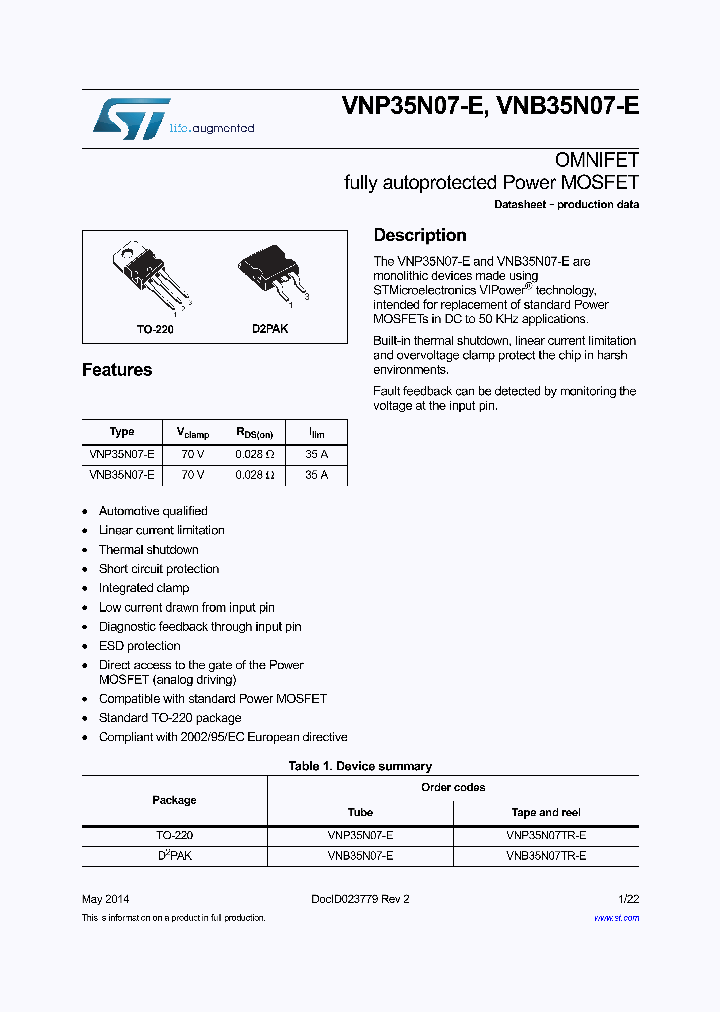 VNP35N07-E_8426156.PDF Datasheet