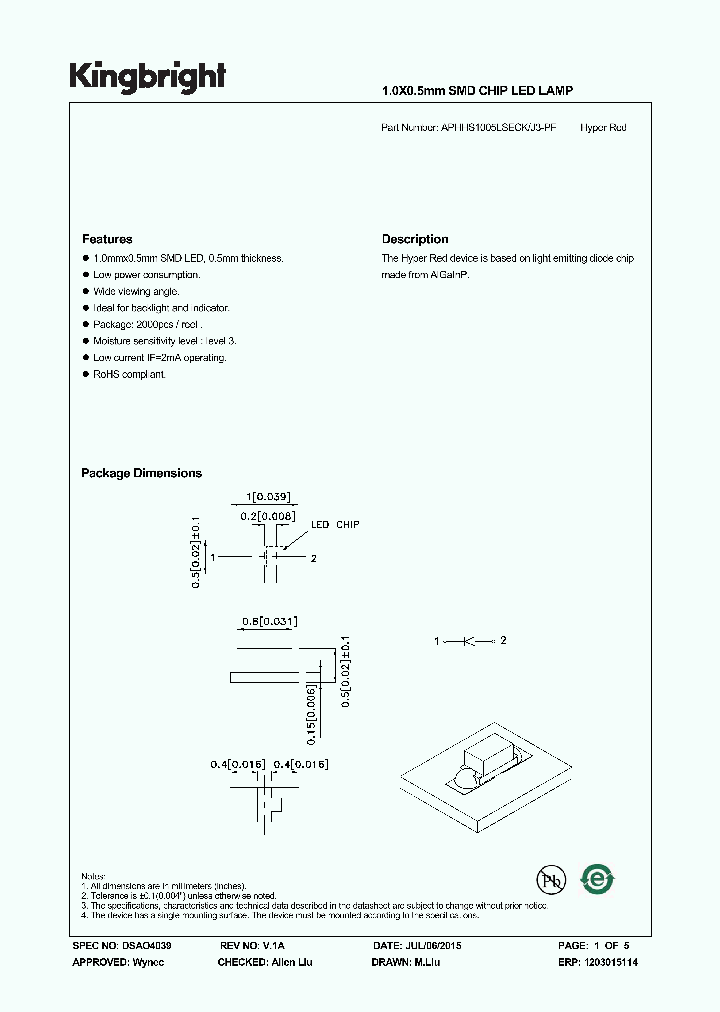 APHHS1005LSECK-J3-PF_8443331.PDF Datasheet