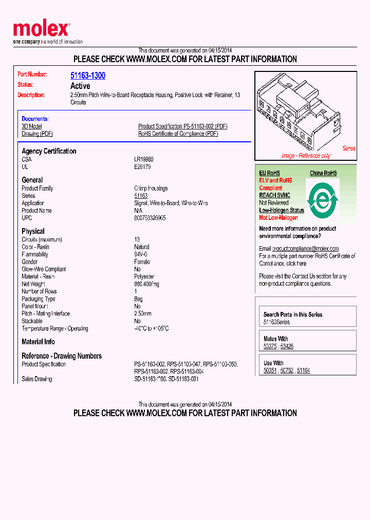 51163-1300_8464985.PDF Datasheet