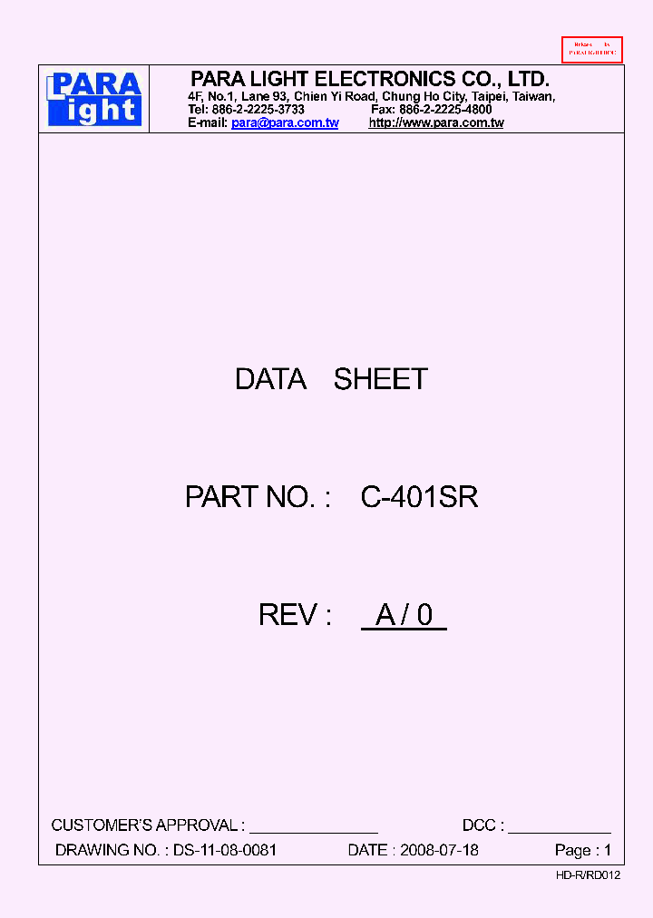 C-401SR_8464875.PDF Datasheet