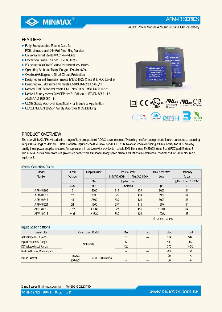 APM 40S12 8571342.PDF Datasheet Download IC ON LINE