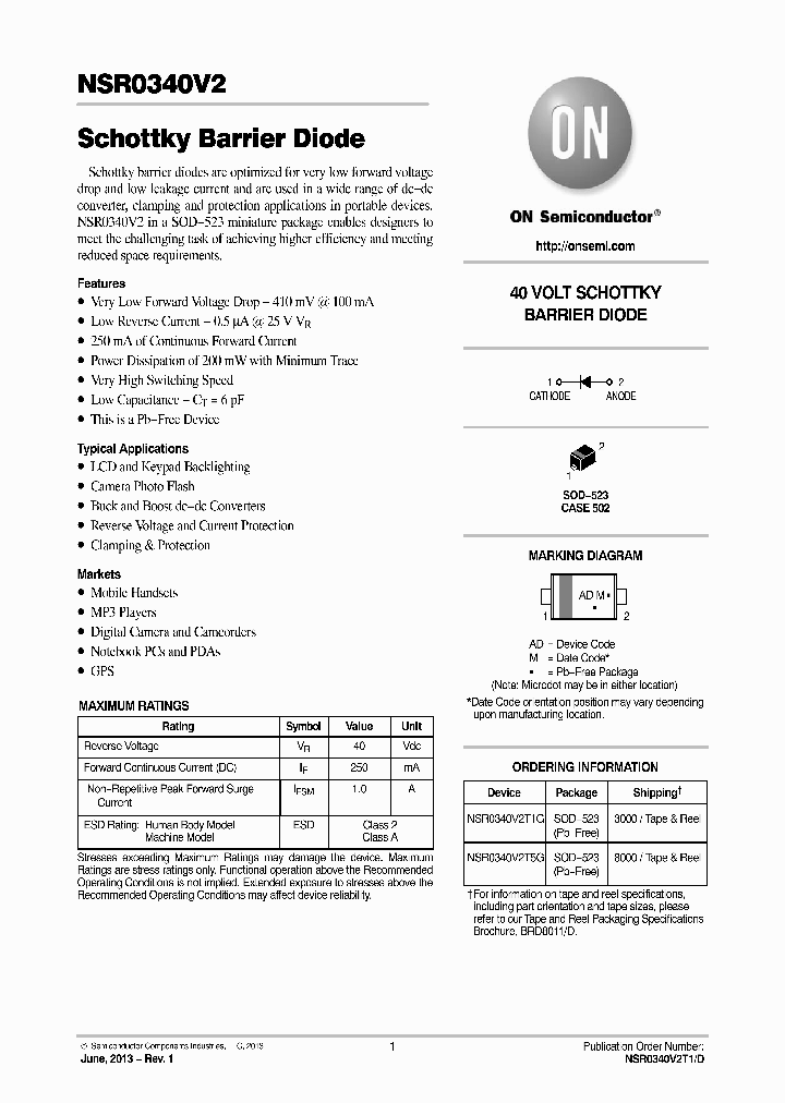 NSR0340V2T5G_8608394.PDF Datasheet