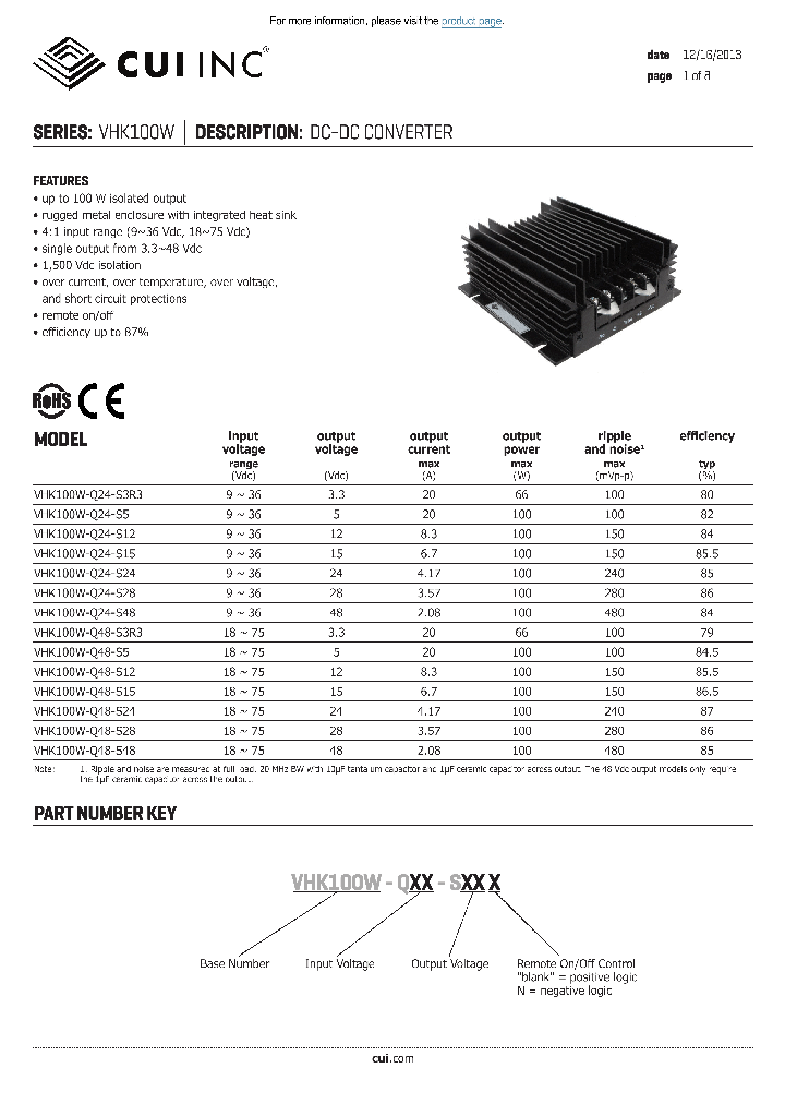 VHK100W-Q24-S48_8746365.PDF Datasheet