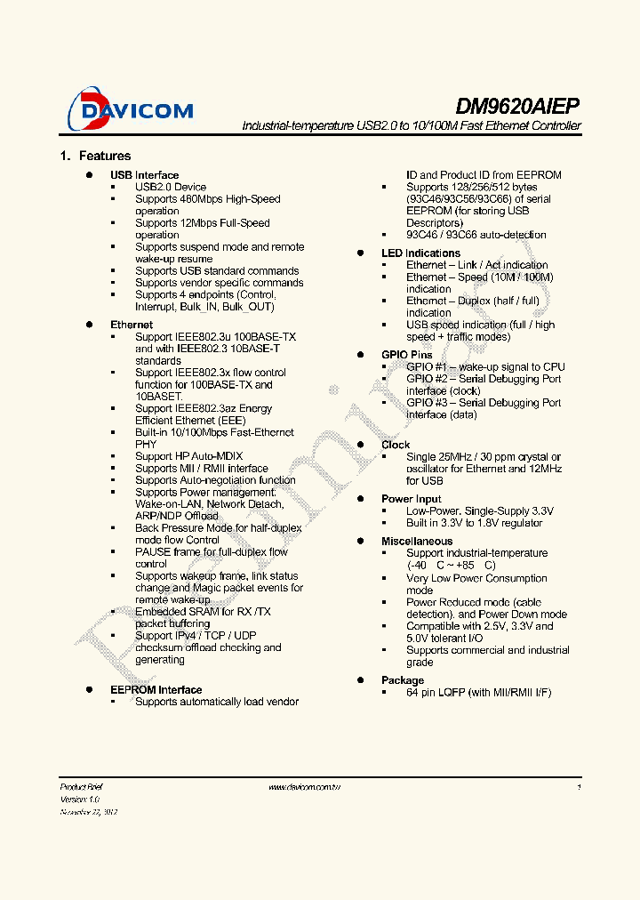 DM9620AIEP_8832595.PDF Datasheet