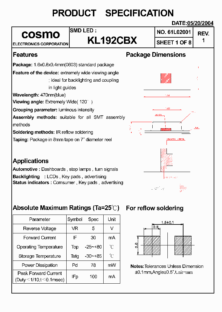 KL192CBX_8894998.PDF Datasheet