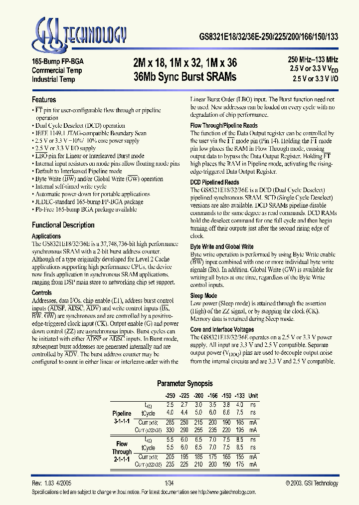 GS8321E32GE-133_8897259.PDF Datasheet