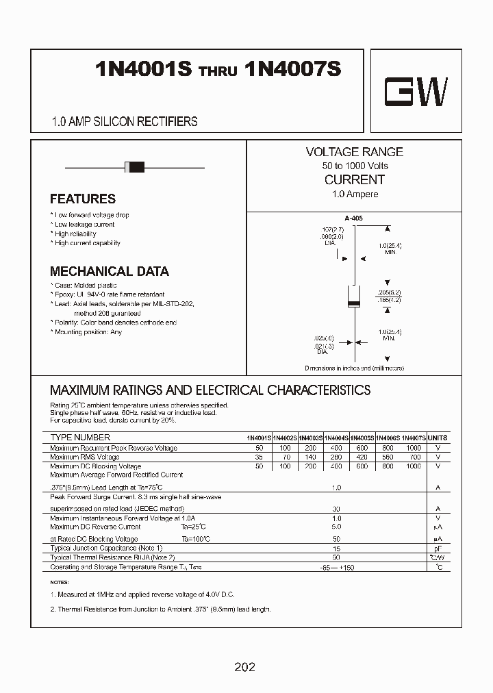 1N4007S_8900240.PDF Datasheet