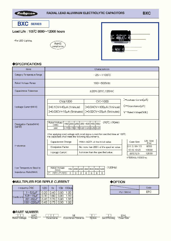 250BXC47MEFC8X115_8931112.PDF Datasheet