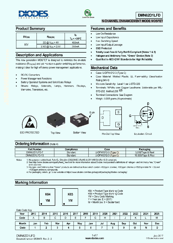 DMN62D1LFD-13_8949118.PDF Datasheet