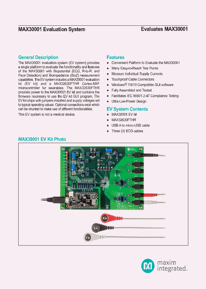 MAX30001EVSYS_8956175.PDF Datasheet