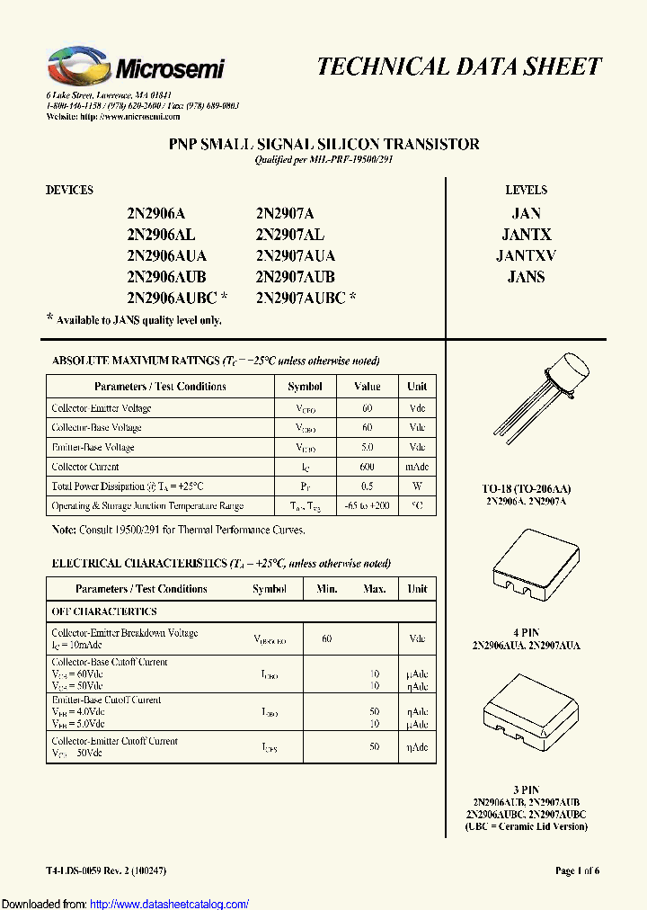 2N2906AUBC_8971695.PDF Datasheet