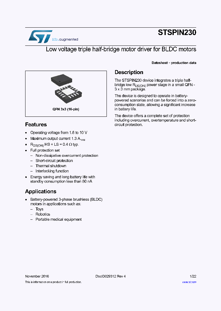 STSPIN230_9003833.PDF Datasheet