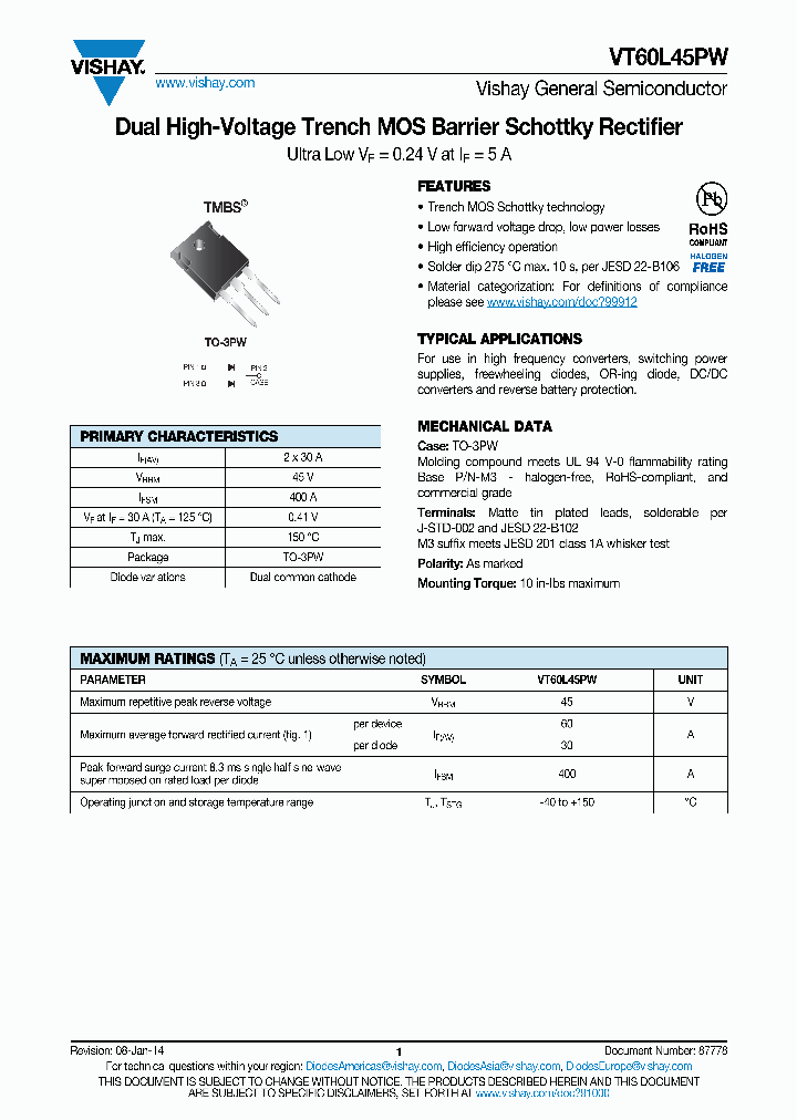 VT60L45PW_9013639.PDF Datasheet